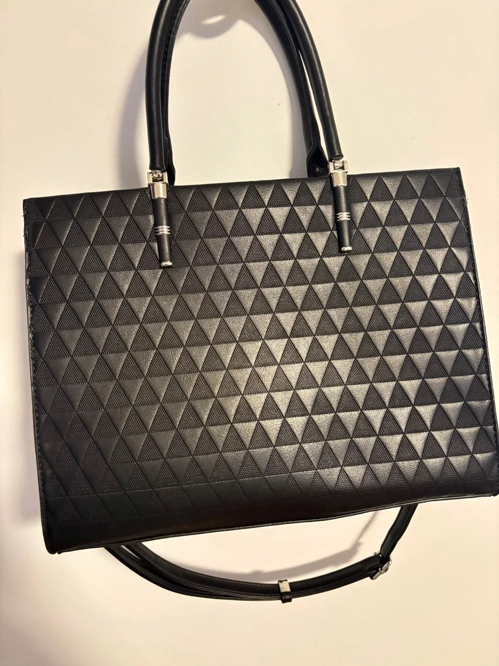 Black Quilted Leather Shoulder Bag